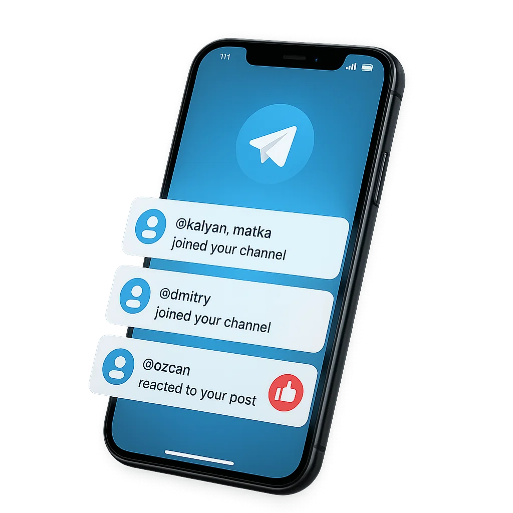 Telegram SMM Panel dashboard illustration