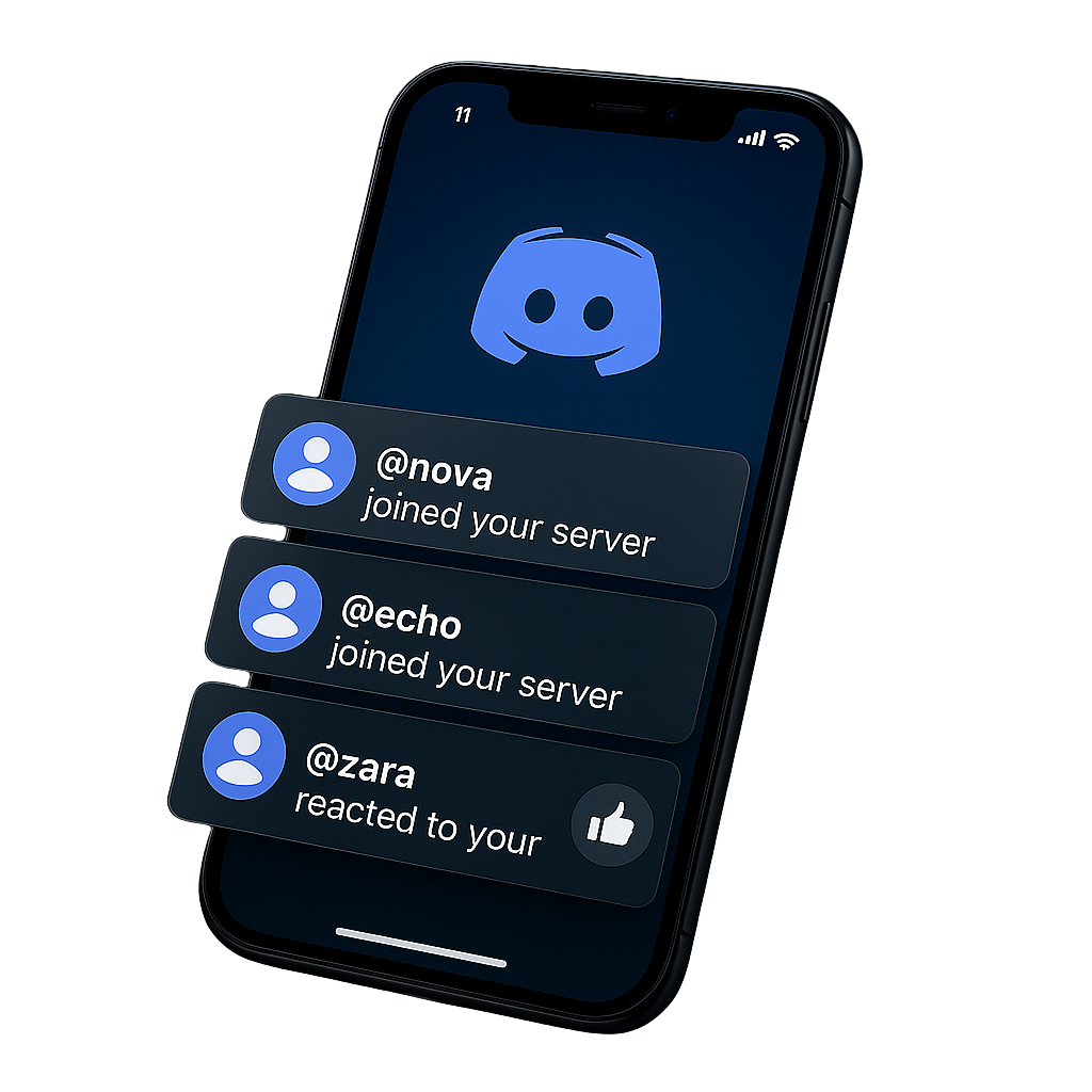 Discord SMM Panel dashboard illustration