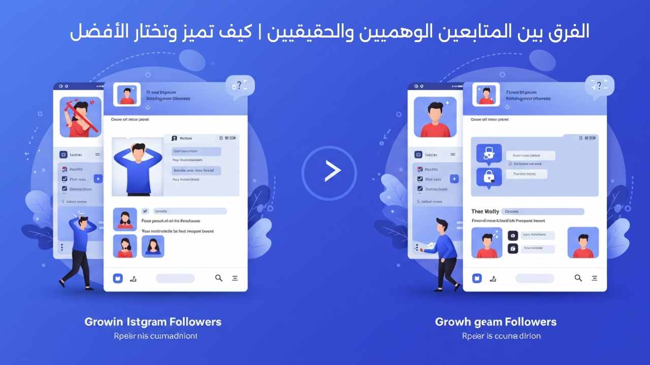 الفرق بين المتابعين الوهميين والحقيقيين | كيف تميز وتختار الأفضل