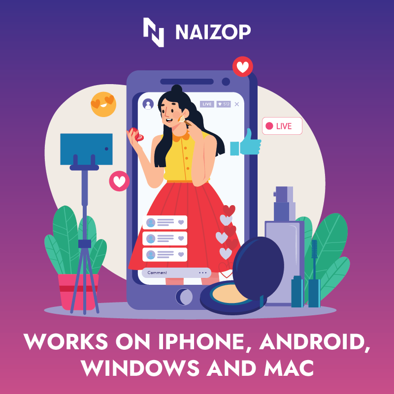 Works on iPhone, Android, Windows &amp; Mac