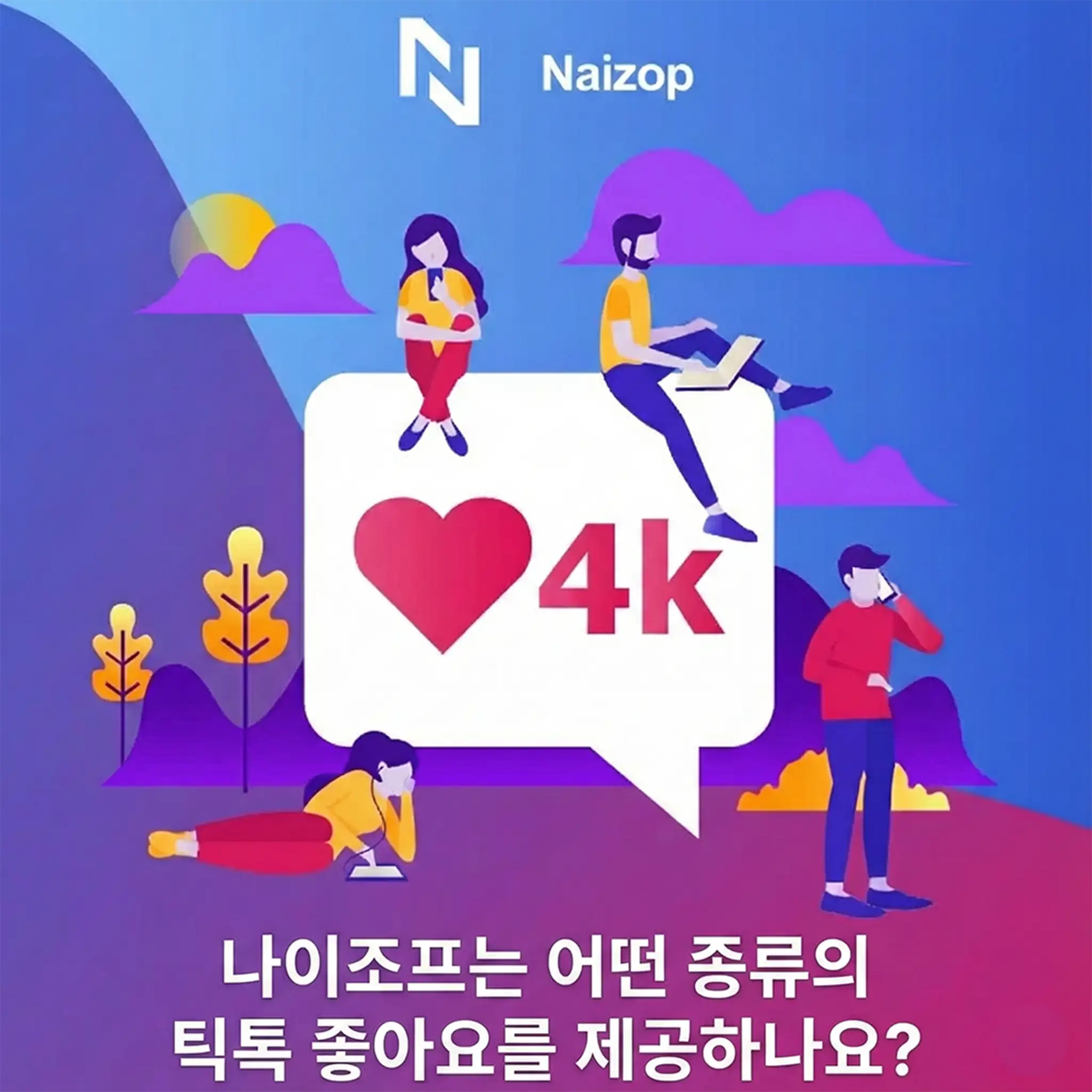 <strong>Naizop은 어떤 종류의 틱톡 좋아요를 제공하나요?</strong>