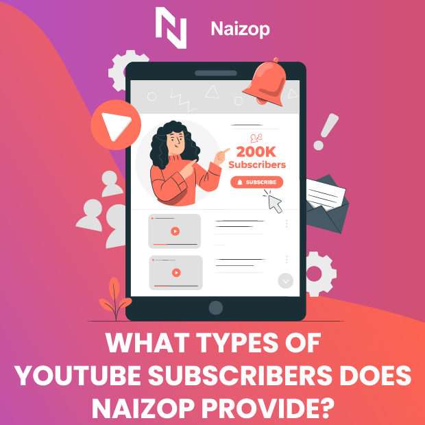 What types of YouTube Subscribers does Naizop provide?