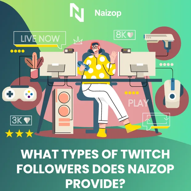 What Types of Twitch Followers Does Naizop Provide?