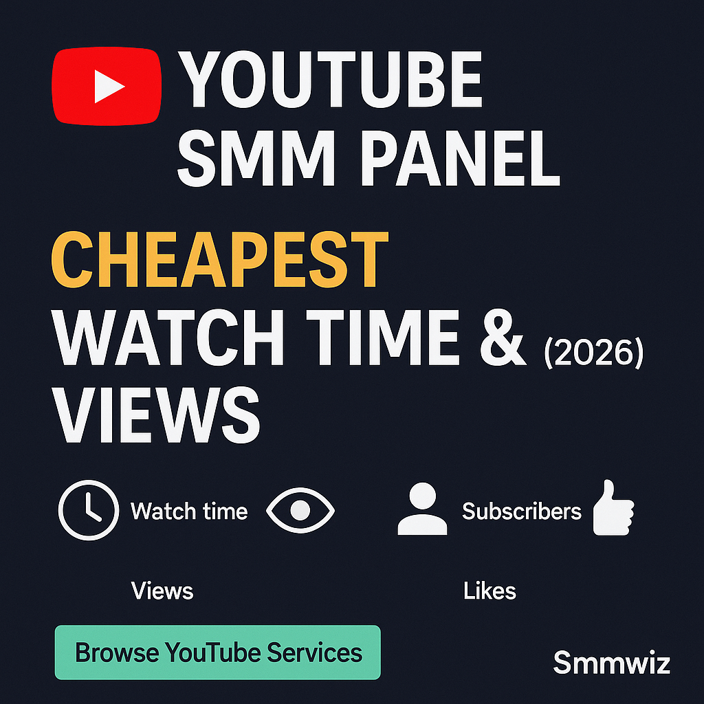 YouTube SMM Panel: Cheapest Watch Time & Views | Smmwiz