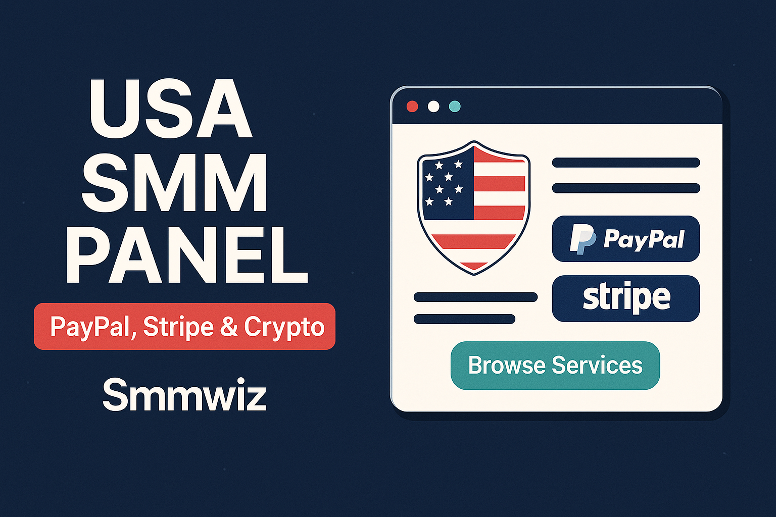 USA SMM Panel: PayPal & Stripe Payments 2026 | Smmwiz