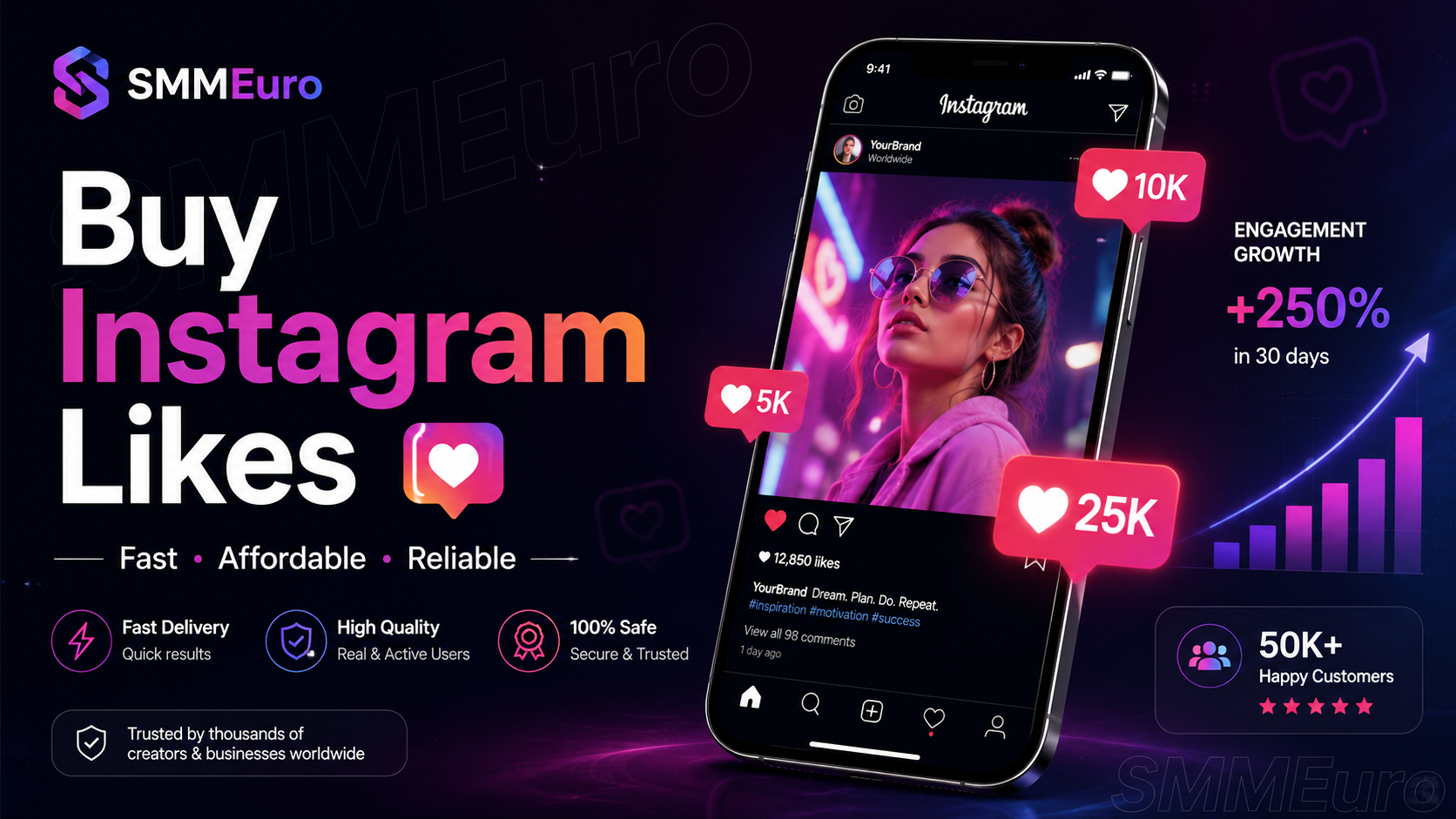 Buy Instagram likes service to increase post engagement, social proof, and profile credibility