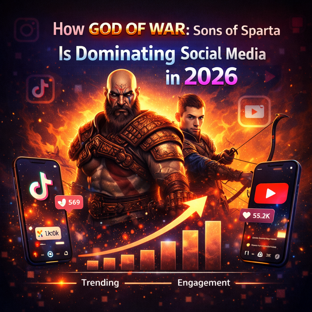 God of War Sons of Sparta gaming content trending on TikTok and YouTube with rising engagement and views in 2026