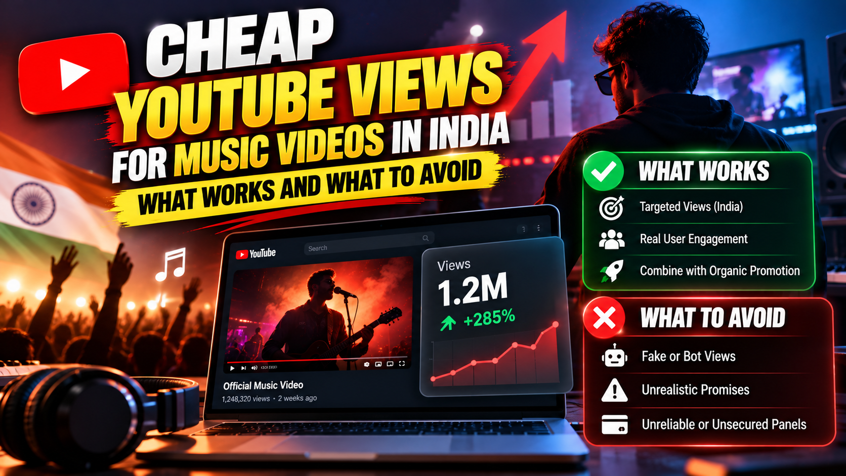 Cheap YouTube Views for Music Videos in India