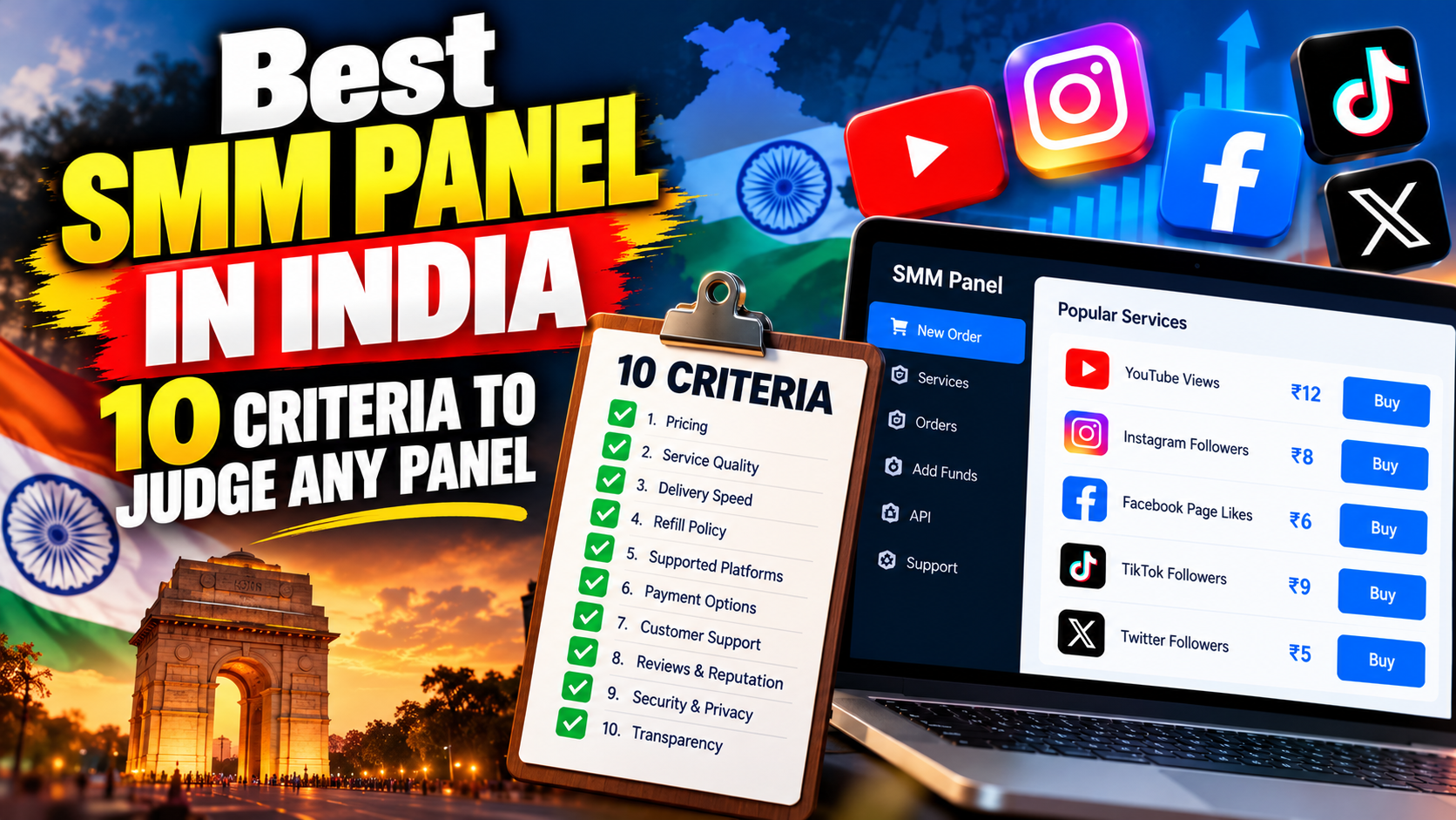 best smm panel india criteria