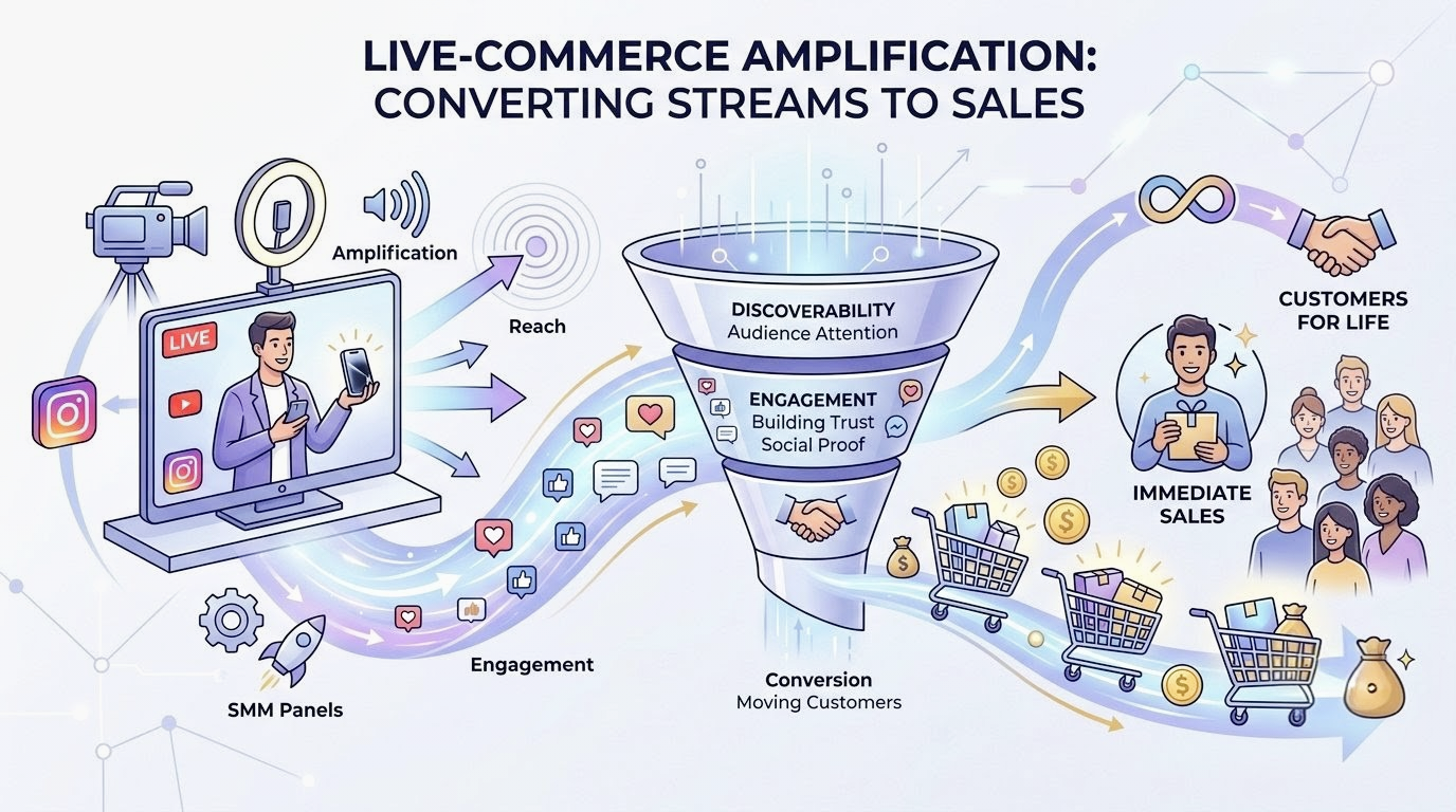 Live-Commerce Amplification: How SMM Panels Turn Live Streams Into Immediate Sales Funnels