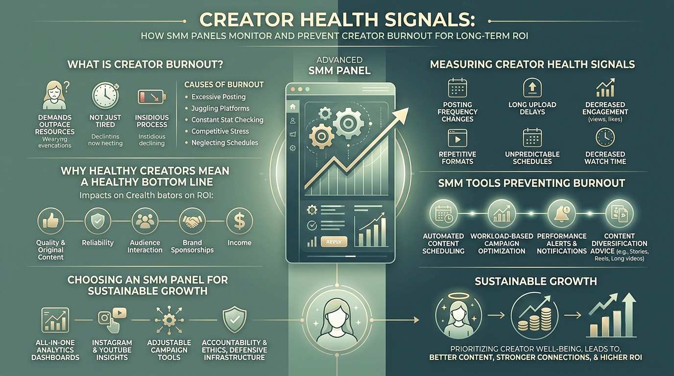 Creator Health Signals: How SMM Panels Monitor and Prevent Creator Burnout for Long-Term ROI