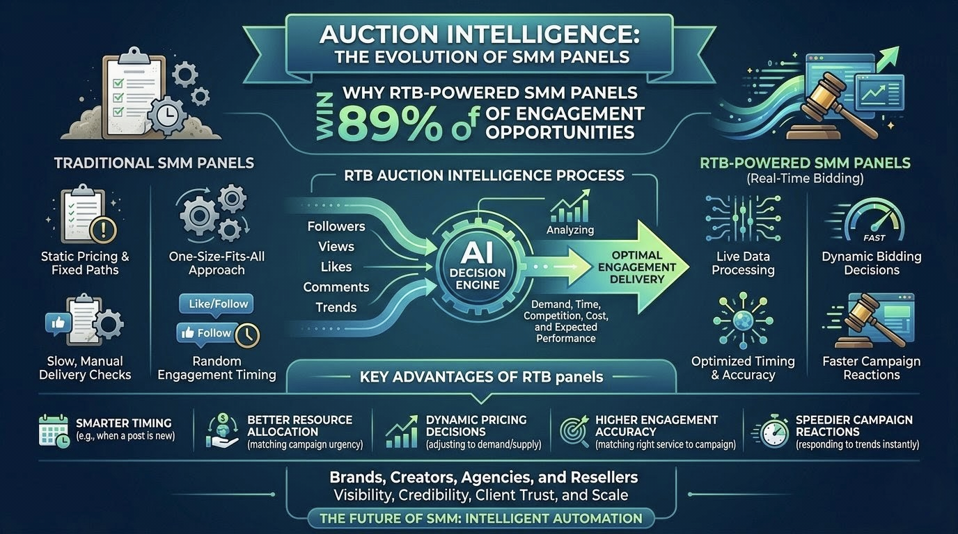 Auction Intelligence: Why RTB-Powered SMM Panels Win 89% of Engagement Opportunities