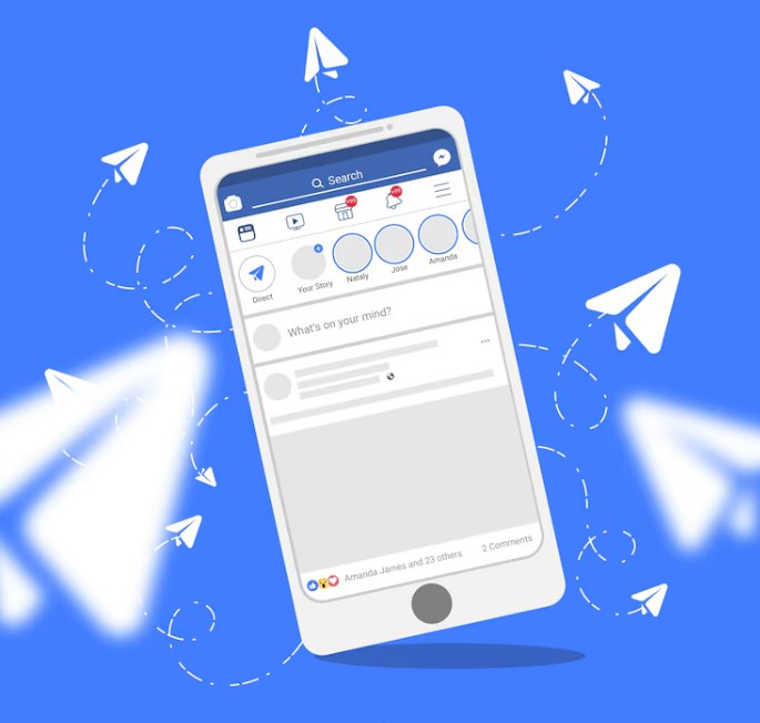 Illustration of Telegram Premium features like faster downloads and exclusive stickers