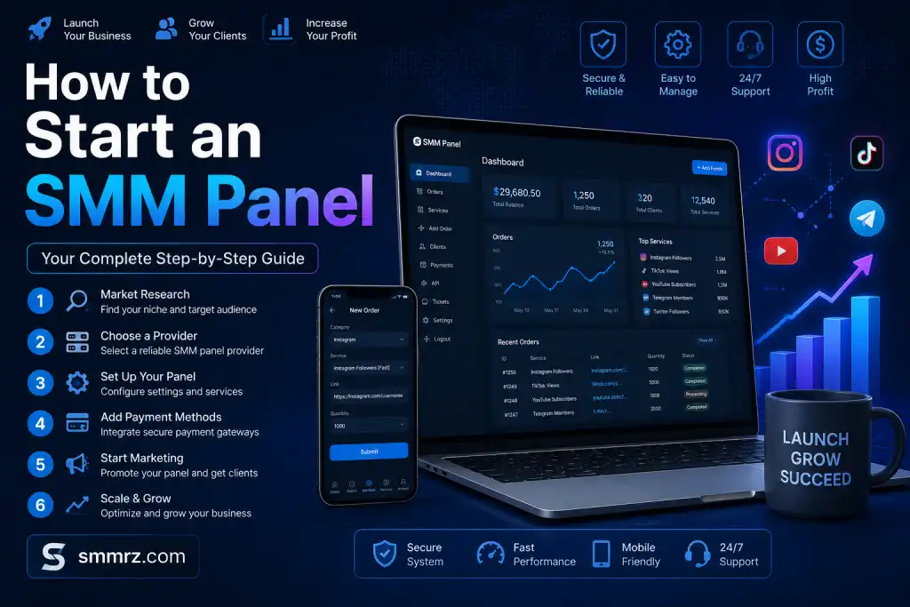 How to start an smm panel? A complete and practical guide to launching a profitable business