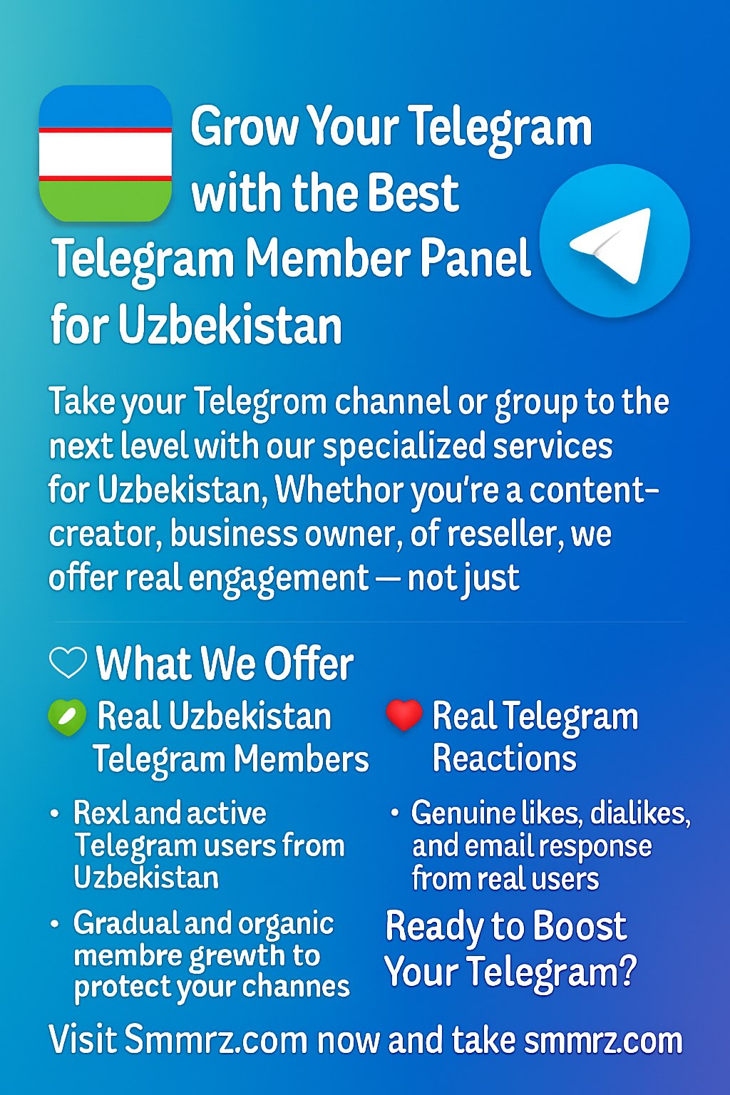 πΊπΏ Grow Your Telegram with the Best Telegram Member Panel for Uzbekistan
