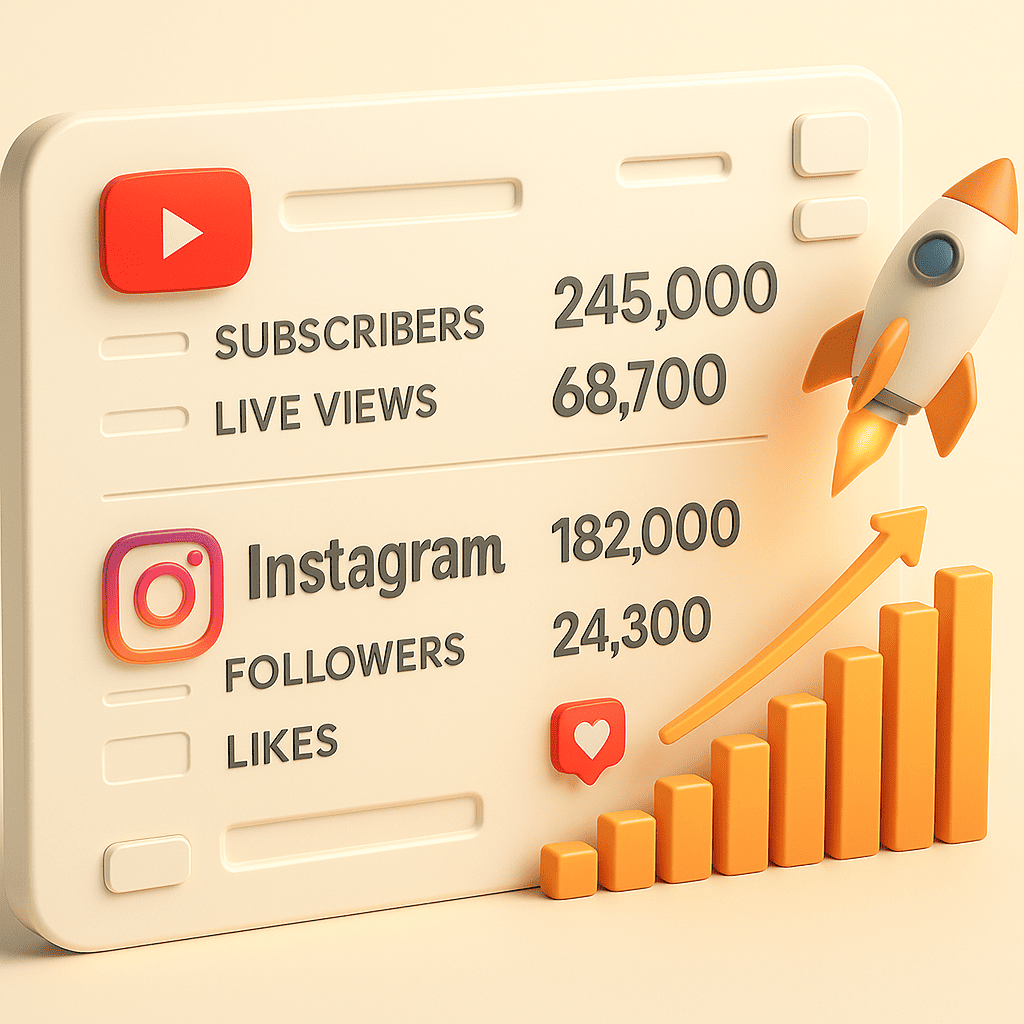 Instagram & YouTube Growth Tips 2025 – Best Tricks to Boost Followers ,Views, likes & Engagement