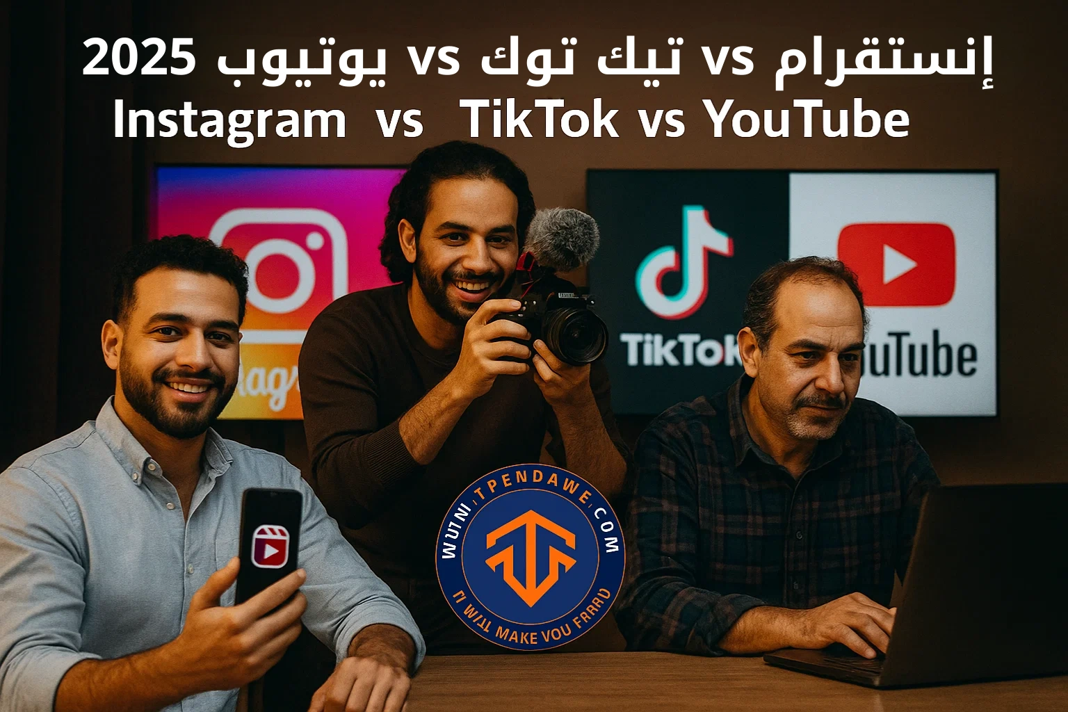 الفرق بين إنستقرام، تيك توك، ويوتيوب: أيهما الأفضل للتسويق في 2025؟ إنستقرام vs تيك توك vs يوتيوب 2025