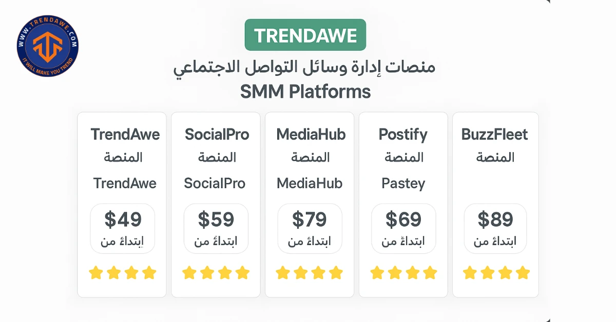 أفضل 5 مواقع تقدم خدمات السوشيال ميديا بأسعار منافسة في 2025 أفضل 5 مواقع لخدمات سوشيال ميديا بأسعار تنافسية في 2025