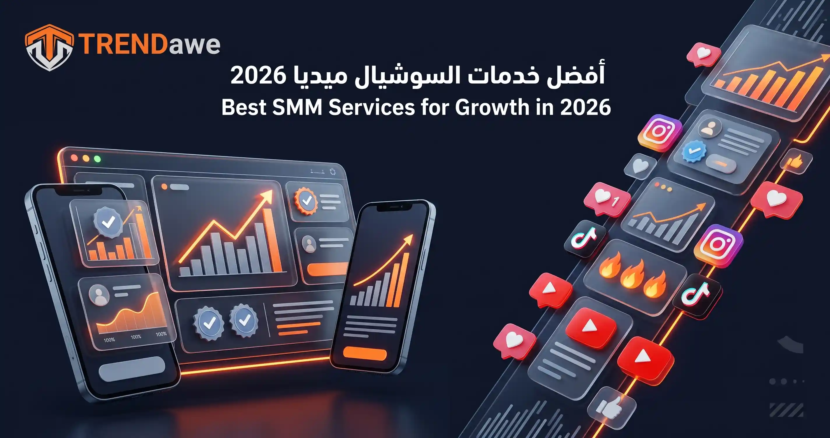 Comprehensive guide showcasing the best SMM services for rapid social media growth in 2026 by TRENDawe