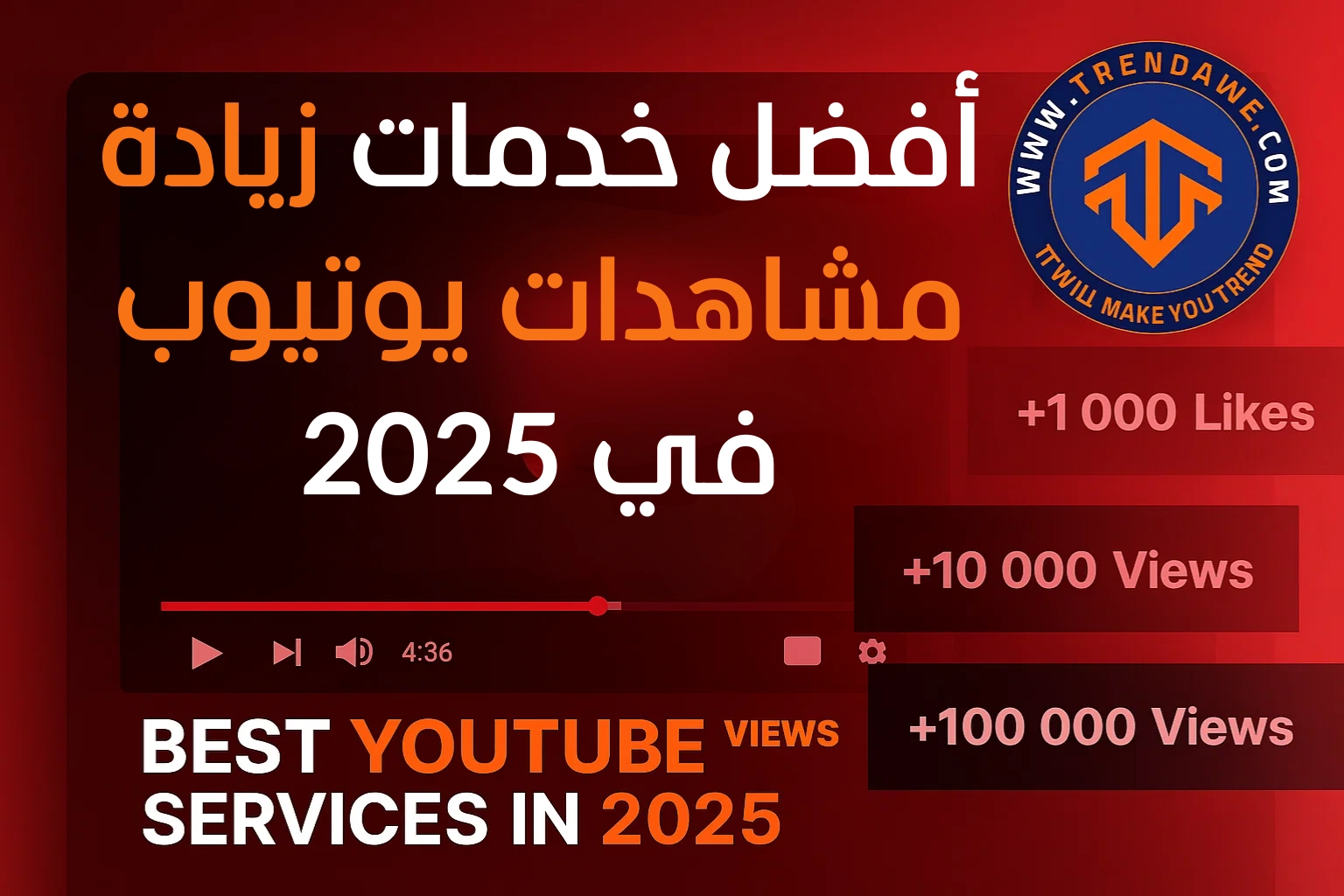 أفضل خدمات زيادة مشاهدات يوتيوب في 2025: دليلك للنمو السريع والآمن