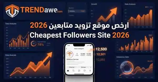 TRENDawe dashboard showing social media growth services for 2026