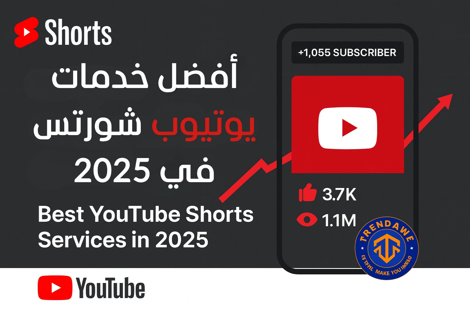 أفضل خدمات يوتيوب شورتس في 2025: لزيادة المشاهدات، المشتركين، والتفاعل
