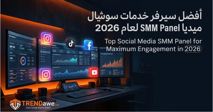 شاشة لوحة تحكم سيرفر خدمات سوشيال ميديا SMM Panel لمتابعة الحملات في 2026