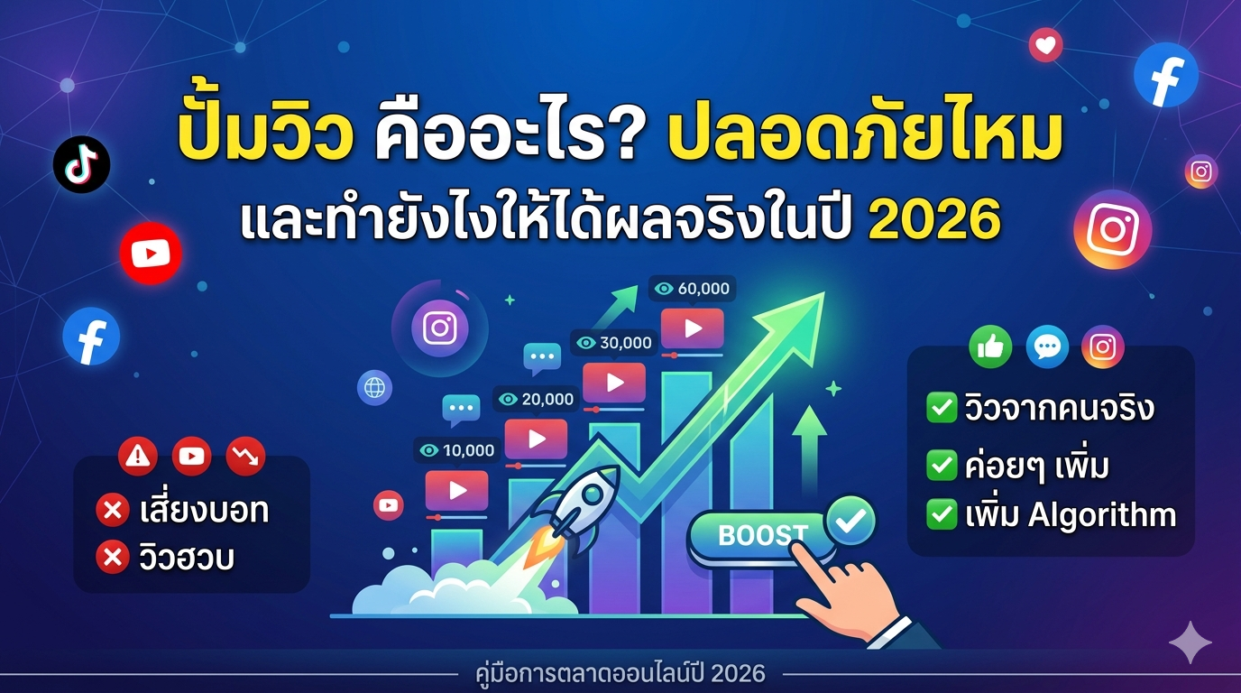 ปั้มวิว คืออะไร? ปลอดภัยไหม และทำยังไงให้ได้ผลจริงในปี 2026