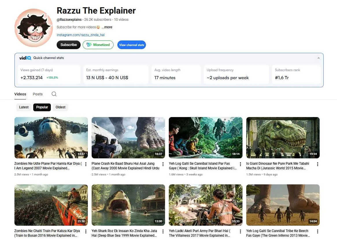 Kênh tóm tắt phim trên YouTube: case Razzu và rủi ro bản quyền