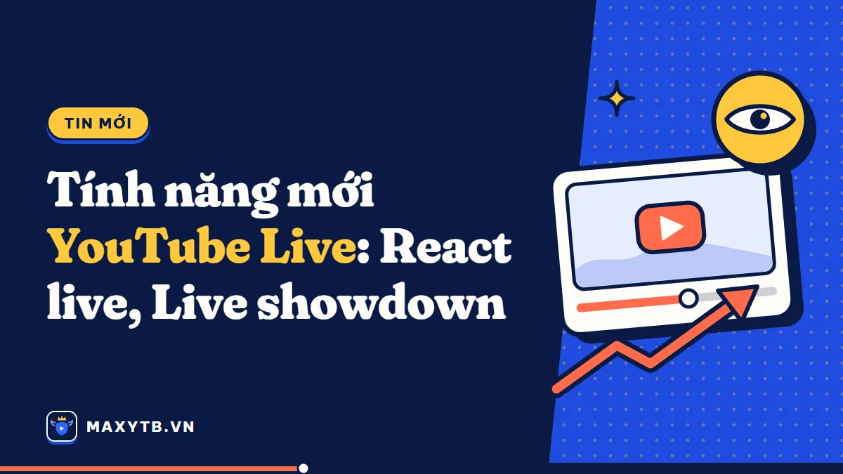 Tính năng mới YouTube Live: React live, Live showdown, lồng tiếng