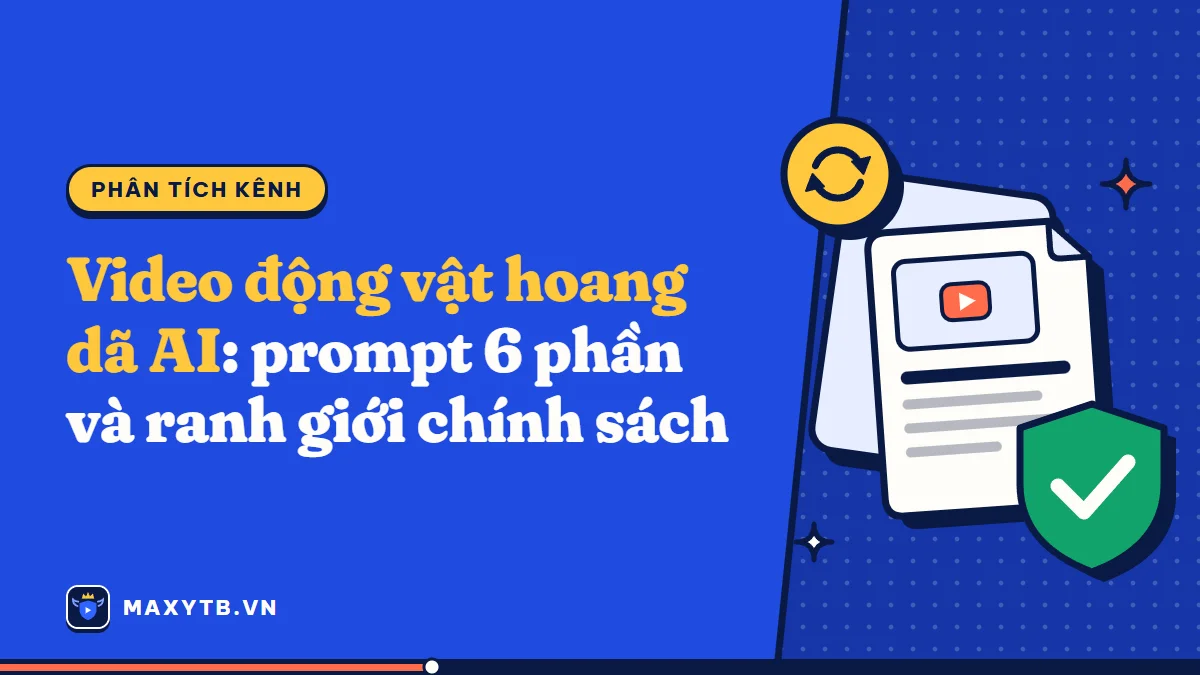 Video động vật hoang dã AI: prompt 6 phần và ranh giới chính sách