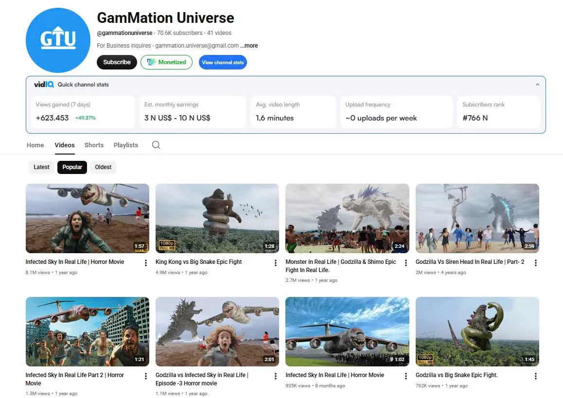 Video quái vật AI “in real life”: GamMation và rủi ro bản quyền