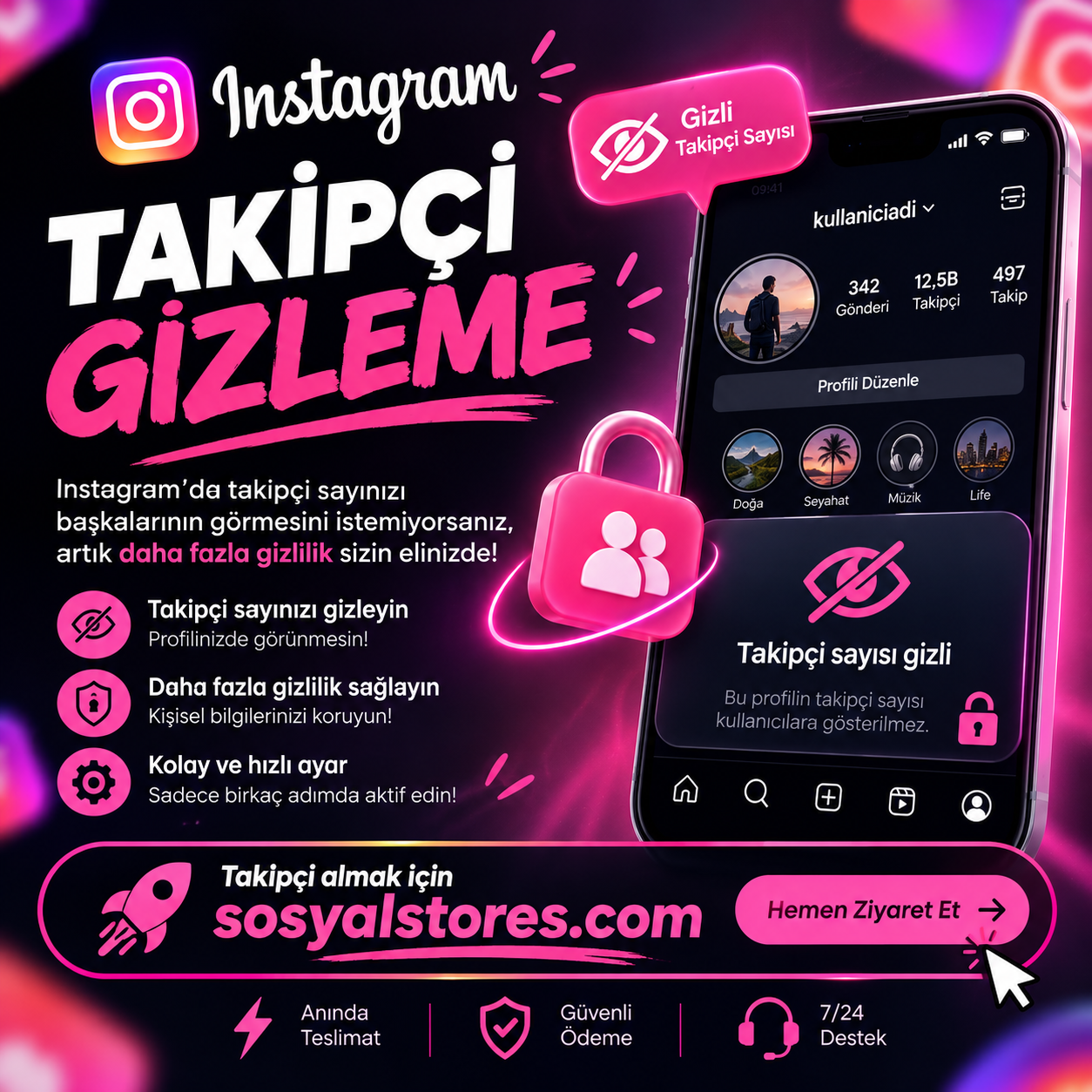 Instagram Takipçi Gizleme 