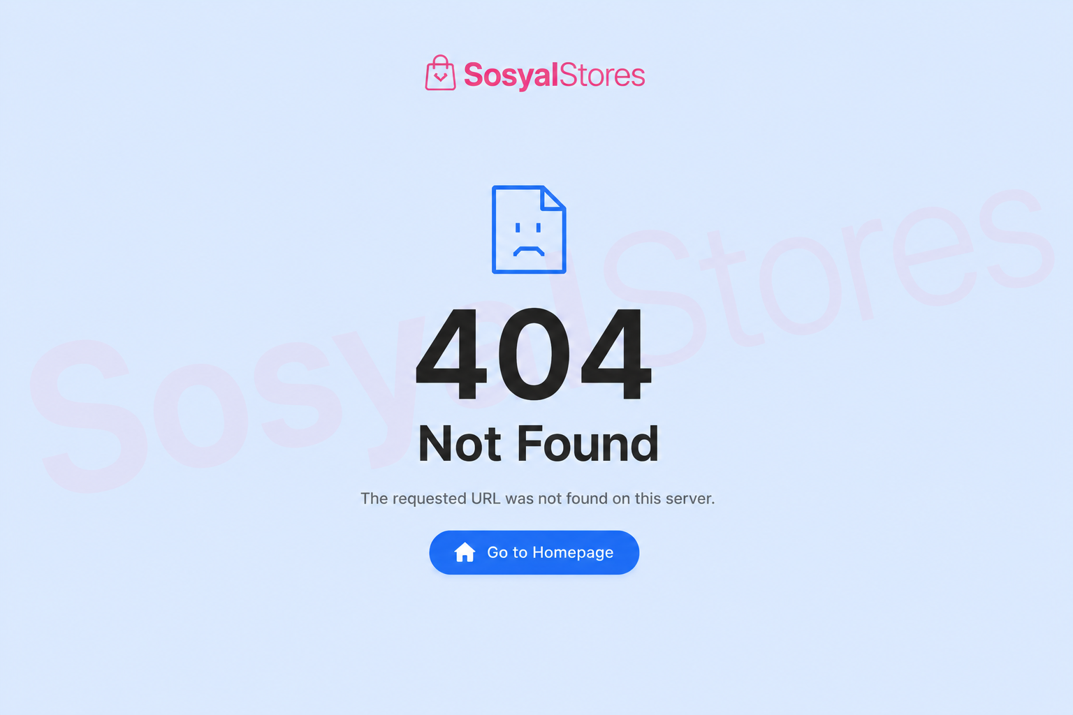 404 Sayfa Bulunamadı hatası