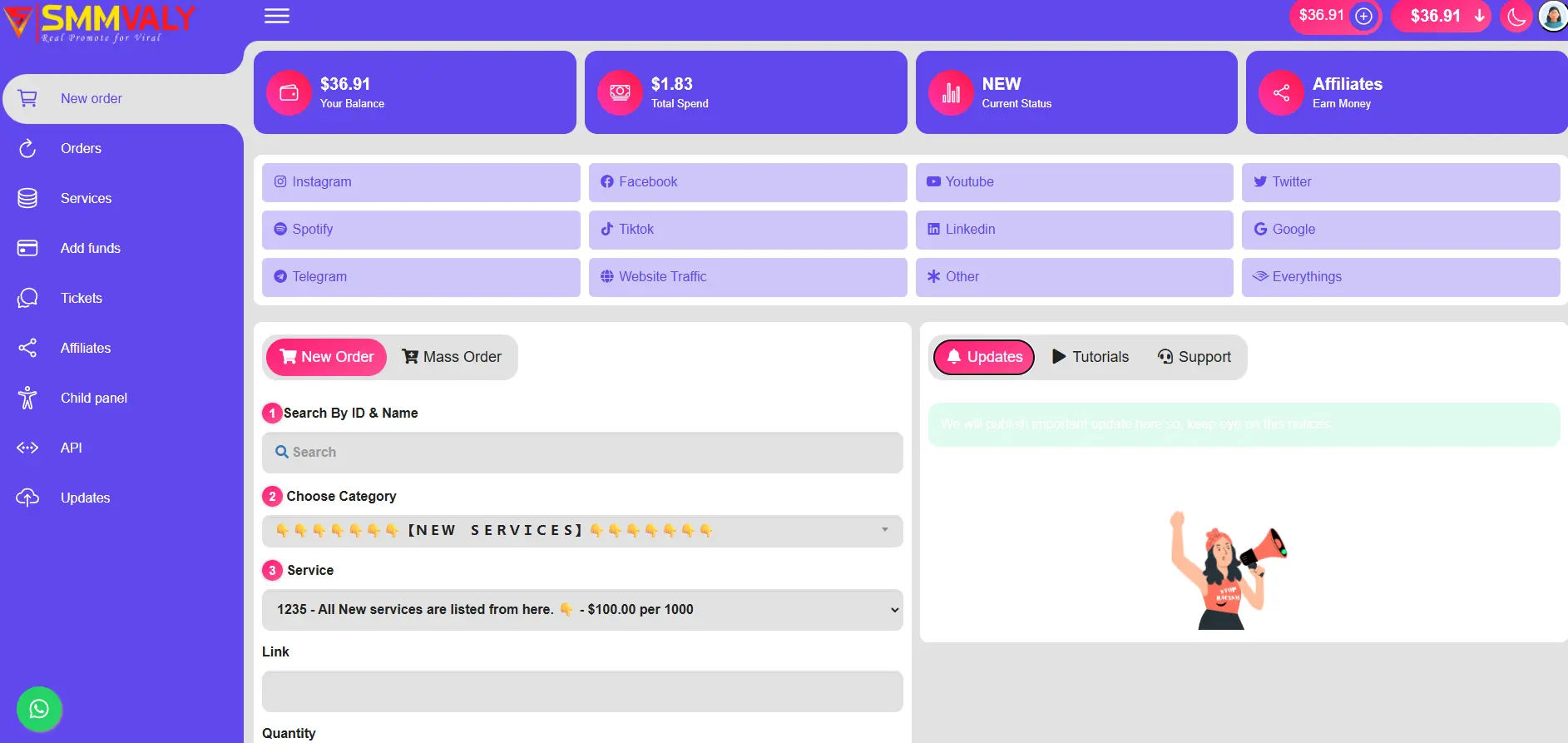 SMM Dashboard