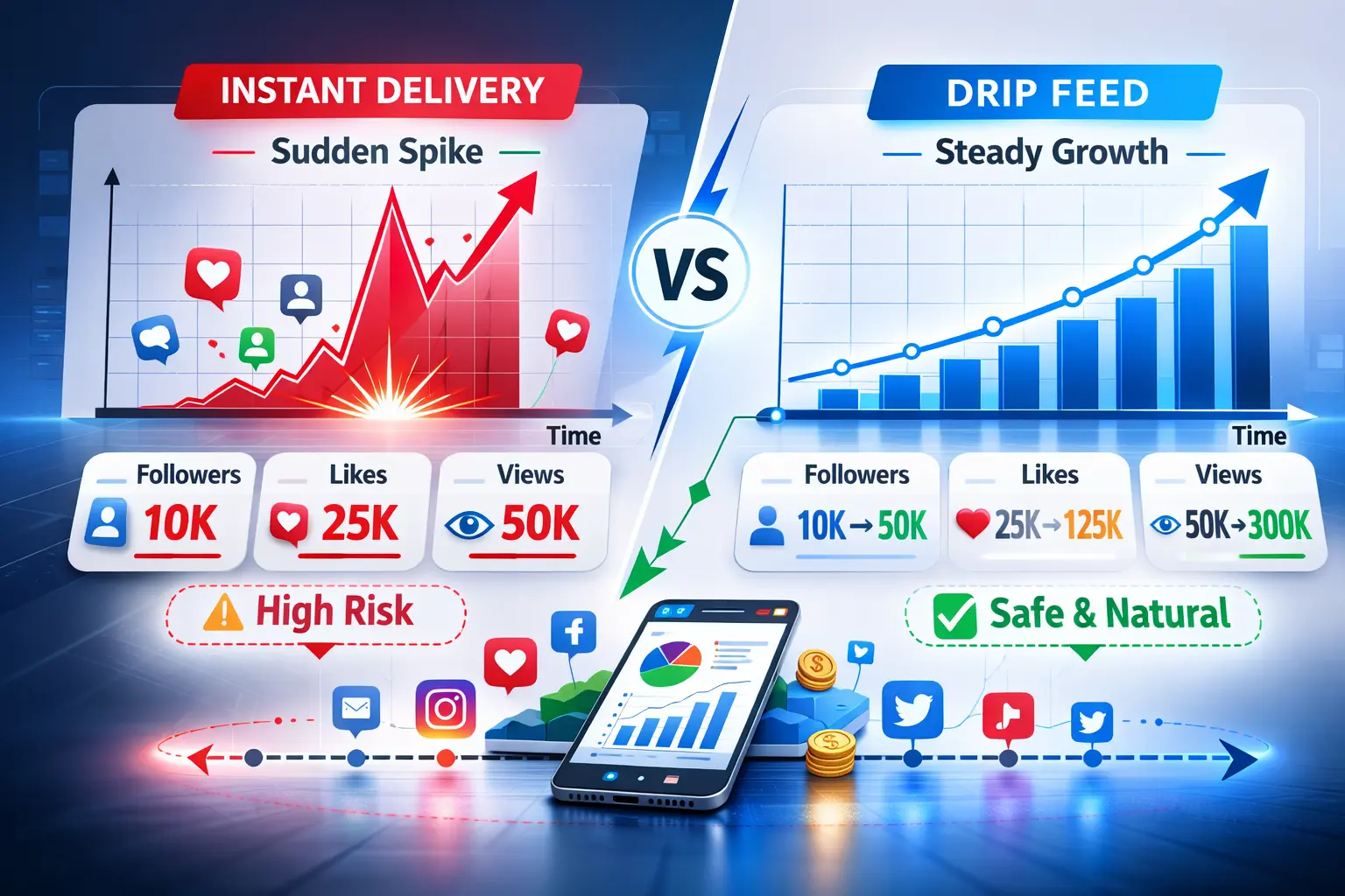 What Is Drip Feed in SMM Panel And How It Works ?