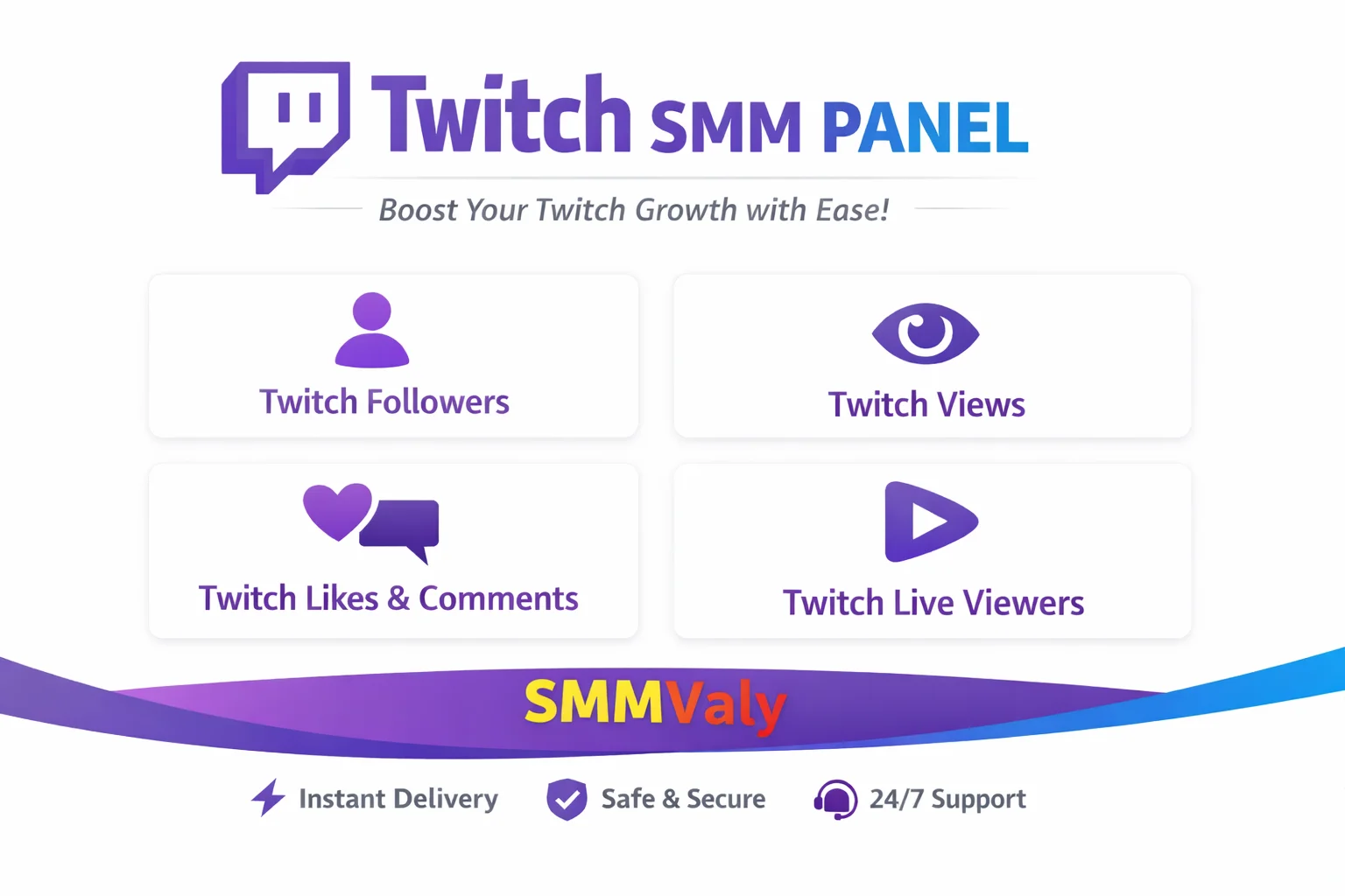 Twitch SMM Panel | Buy Real Twitch Viewers And Chatters With SMMVALY
