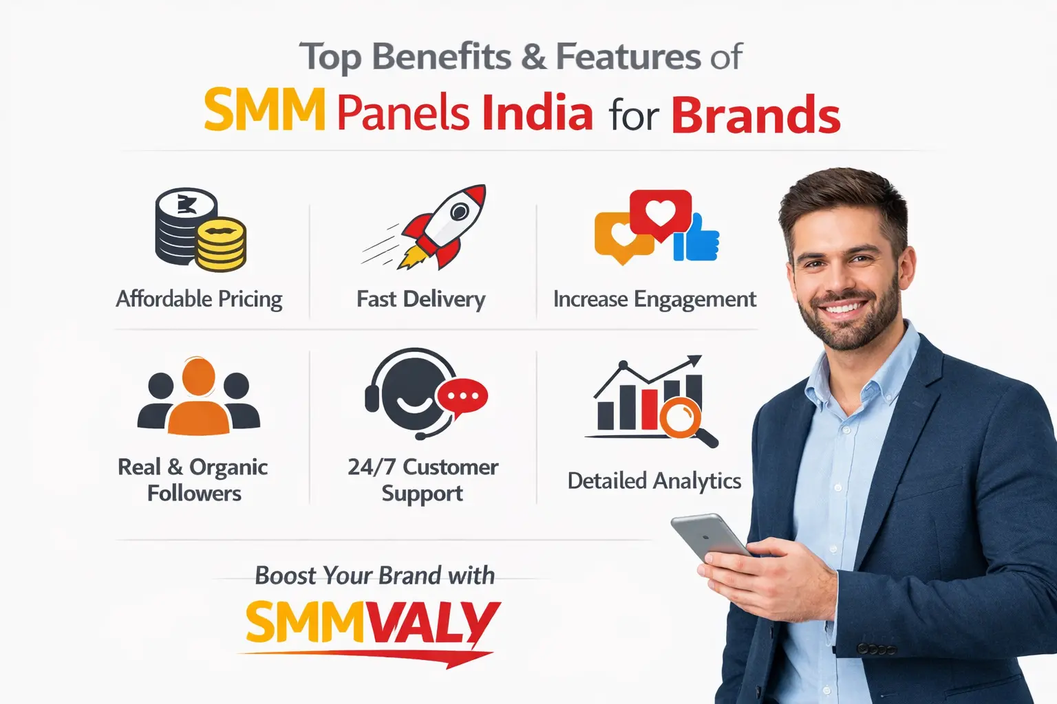 Top Benefits & Features of SMM Panels India for Brands | Grow on social media