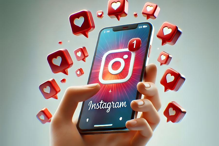 Ilustração mostrando crescimento de seguidores em redes sociais após compra de seguidores