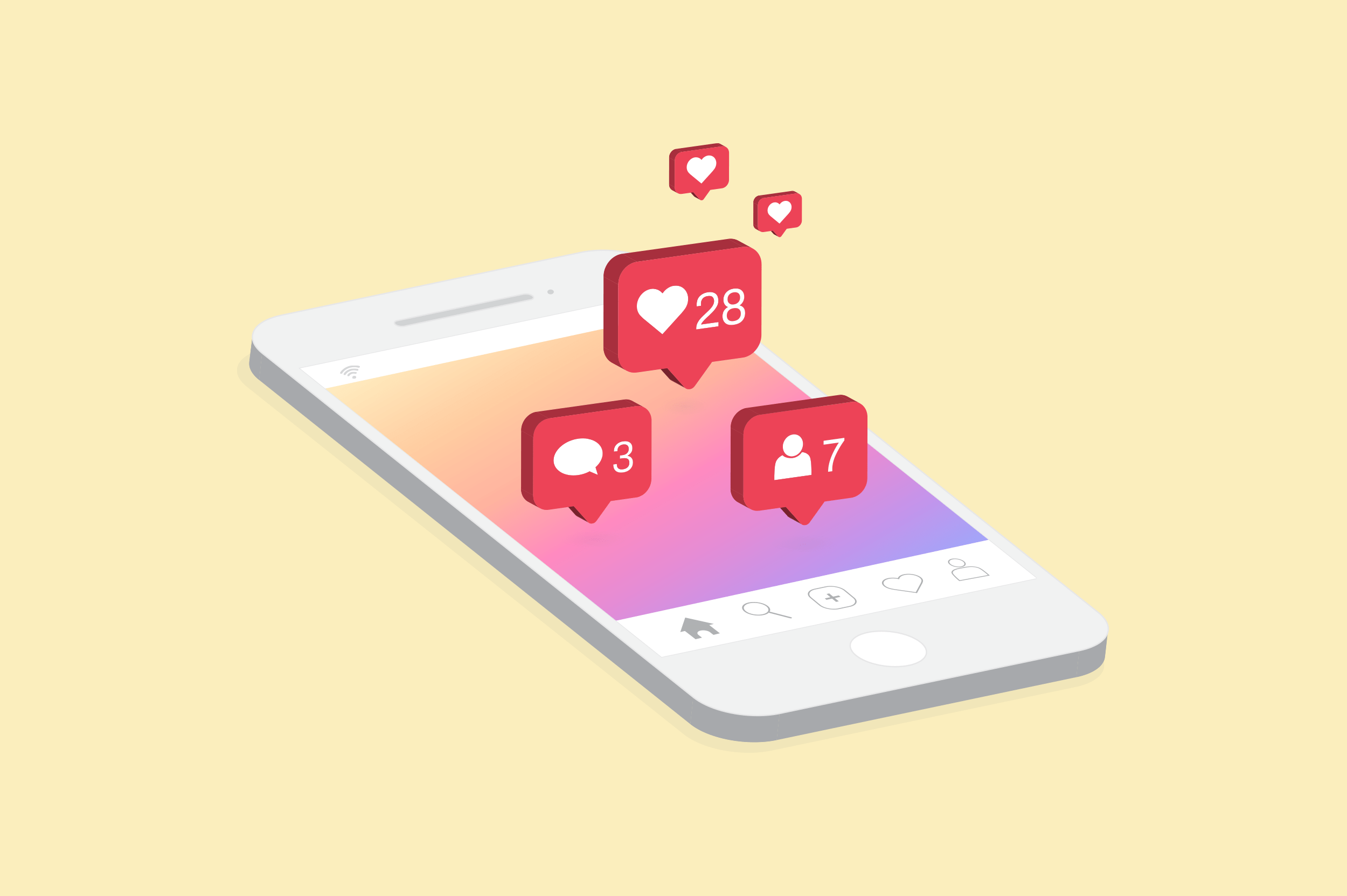Seguidores em redes sociais crescendo de forma orgânica e estratégica Representação do crescimento de seguidores reais em redes sociais