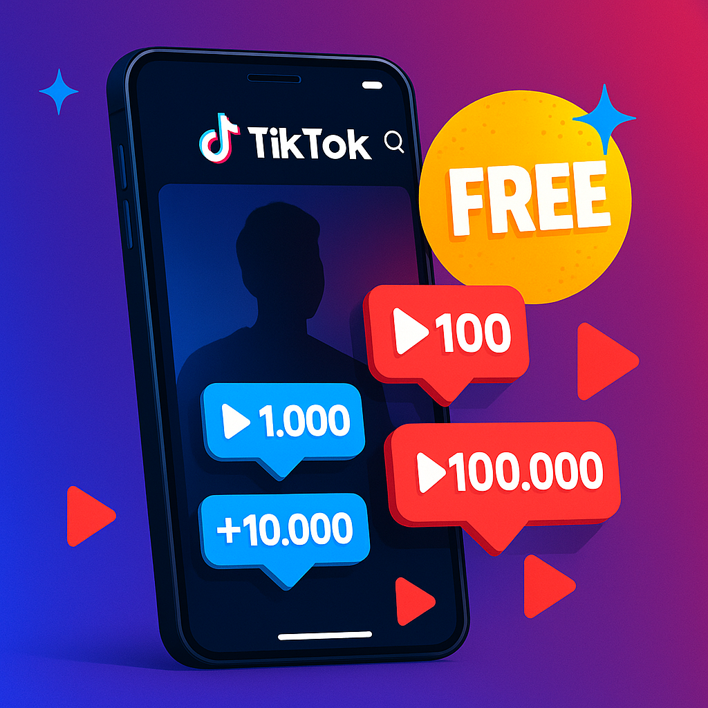 Como conseguir visualizações TikTok grátis para aumentar alcance Representação de vídeo no TikTok recebendo visualizações grátis para impulsionar crescimento
