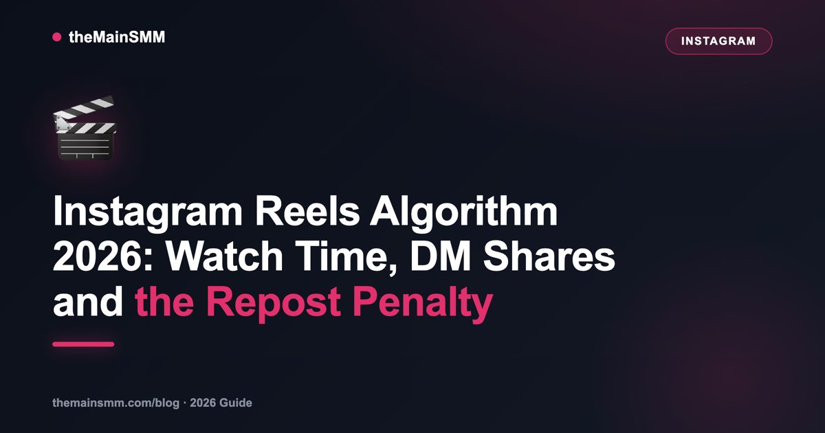 Instagram Reels Algorithm 2026: Watch Time, DM Shares and the Repost Penalty