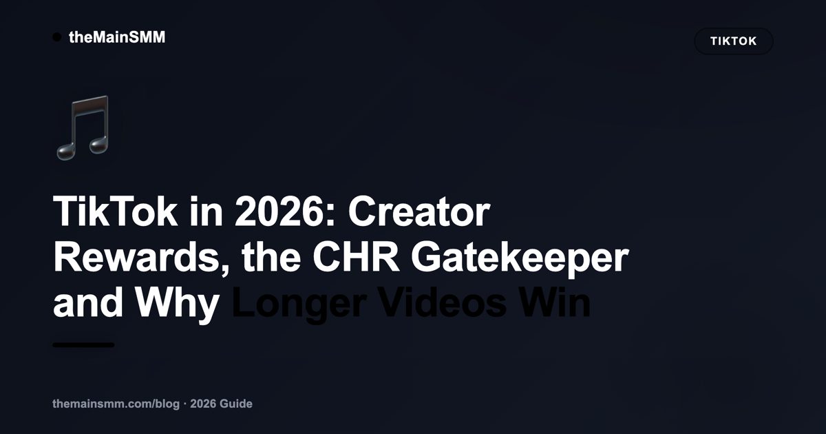 TikTok in 2026: Creator Rewards, the CHR Gatekeeper and Why Longer Videos Win