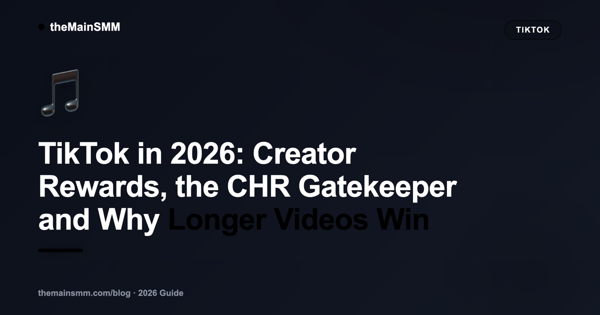 TikTok in 2026: Creator Rewards, the CHR Gatekeeper and Why Longer Videos Win