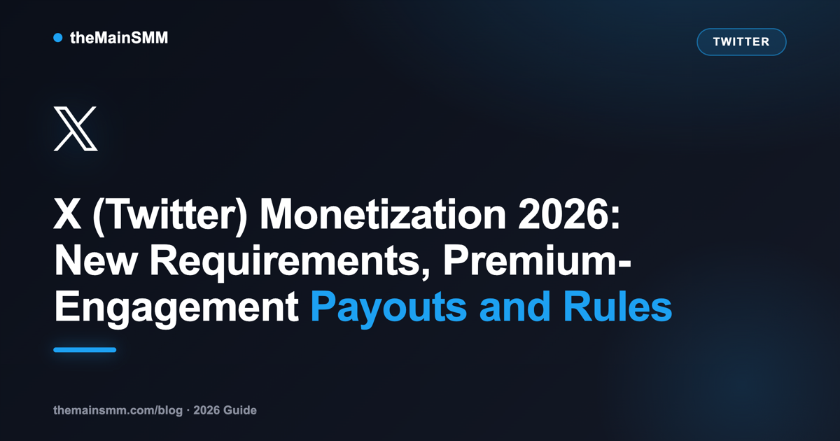 X (Twitter) Monetization 2026: New Requirements, Premium-Engagement Payouts and Rules