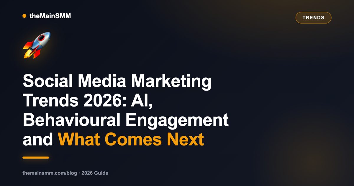 Social Media Marketing Trends 2026: AI, Behavioural Engagement and What Comes Next