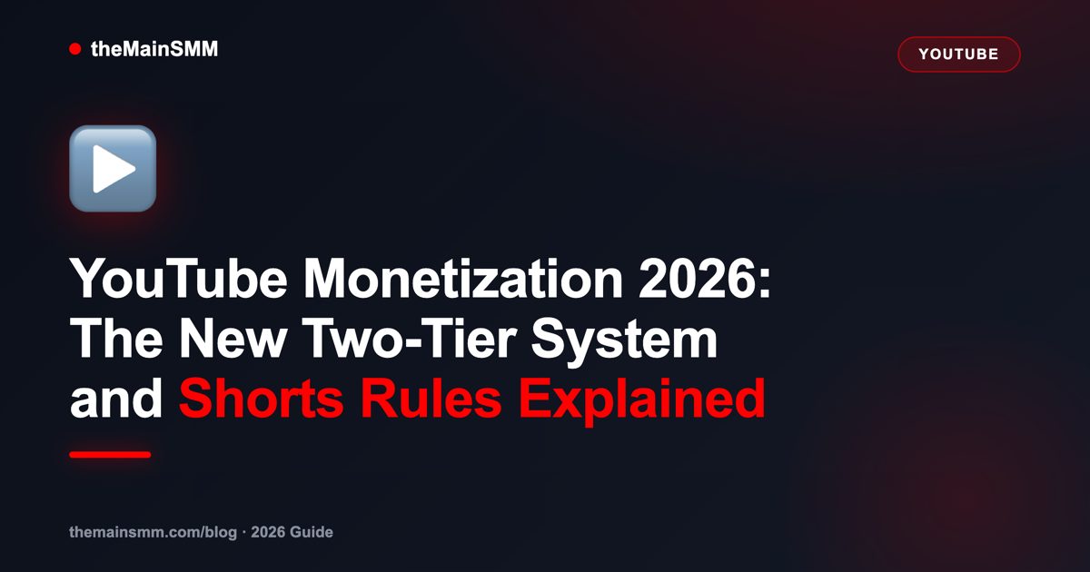 YouTube Monetization 2026: The New Two-Tier System and Shorts Rules Explained