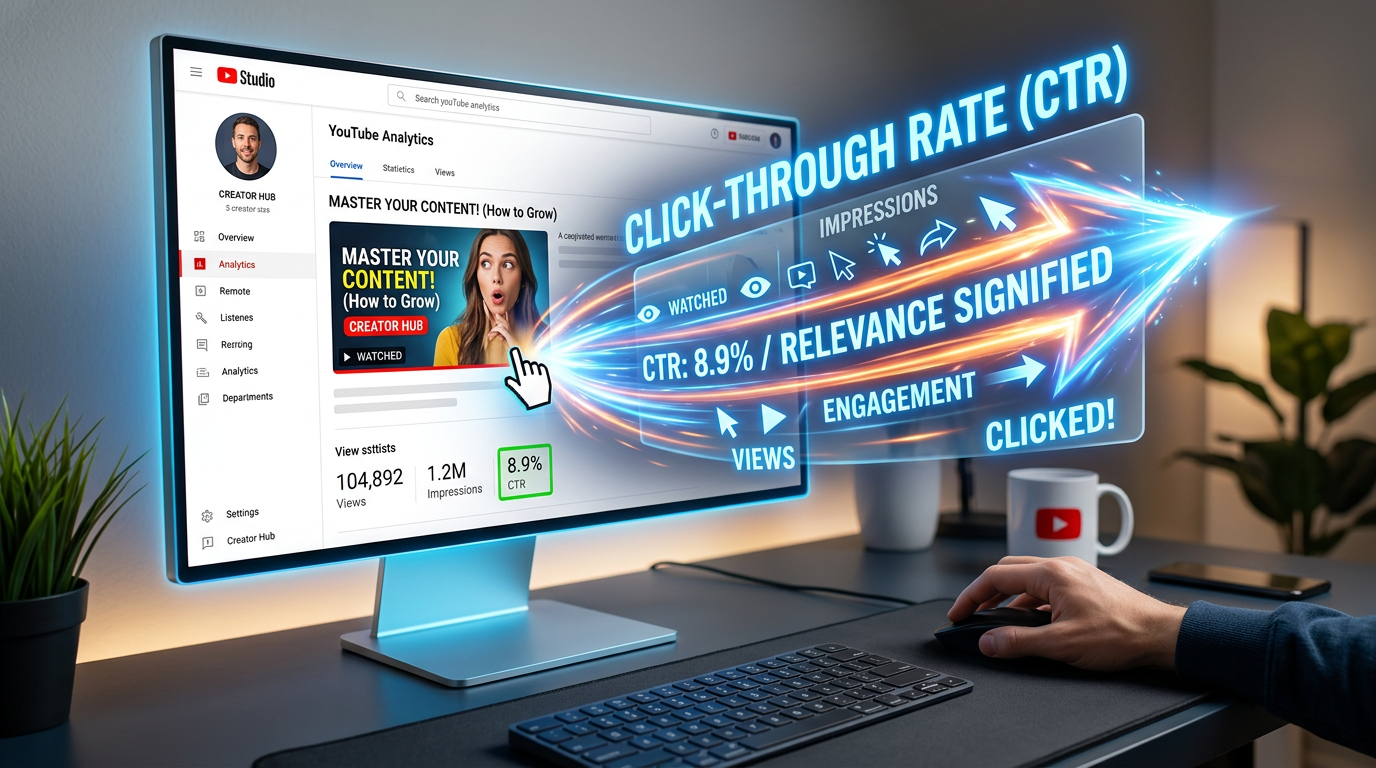 YouTube CTR Explained: How Click Through Rate Impacts Rankings and Visibility