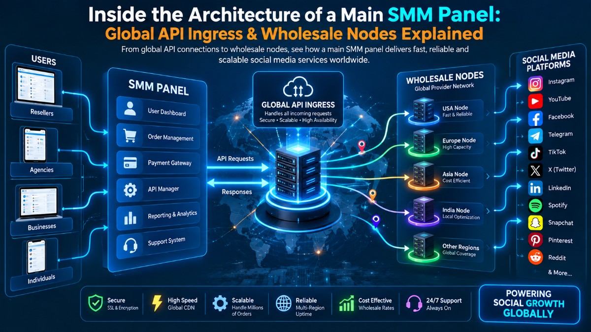 Inside the Architecture of a Main SMM Panel: Global API Ingress & Wholesale Nodes Explained