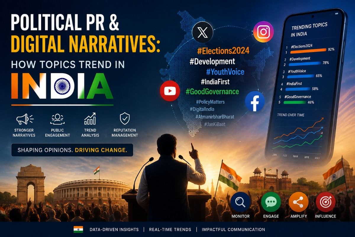 Political PR & Digital Narratives: How Topics Trend in India